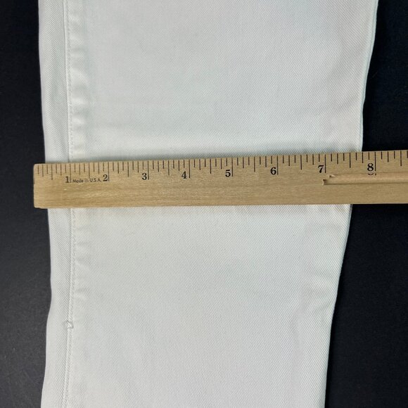 Mother Jeans Womens 26x27* Hustler Ankle Fray White Cropped Stretch Denim Tag 26 - Picture 13 of 16